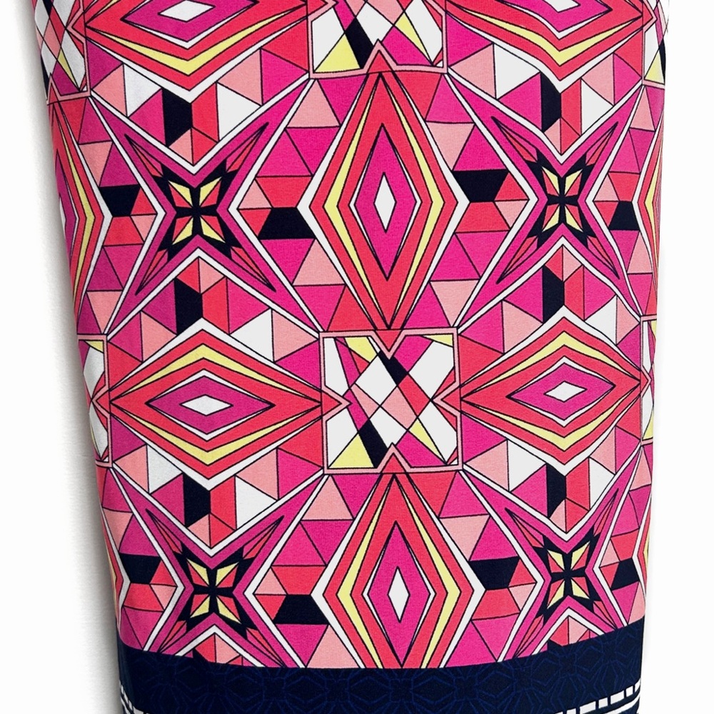 Pink and Black Kaleidoscope Patterned Dress - Picture 6 of 11